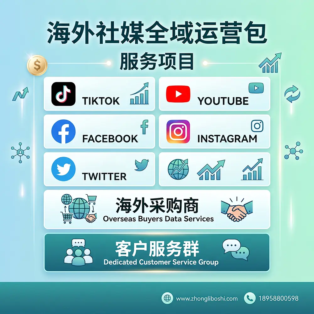 海外社媒全域运营包